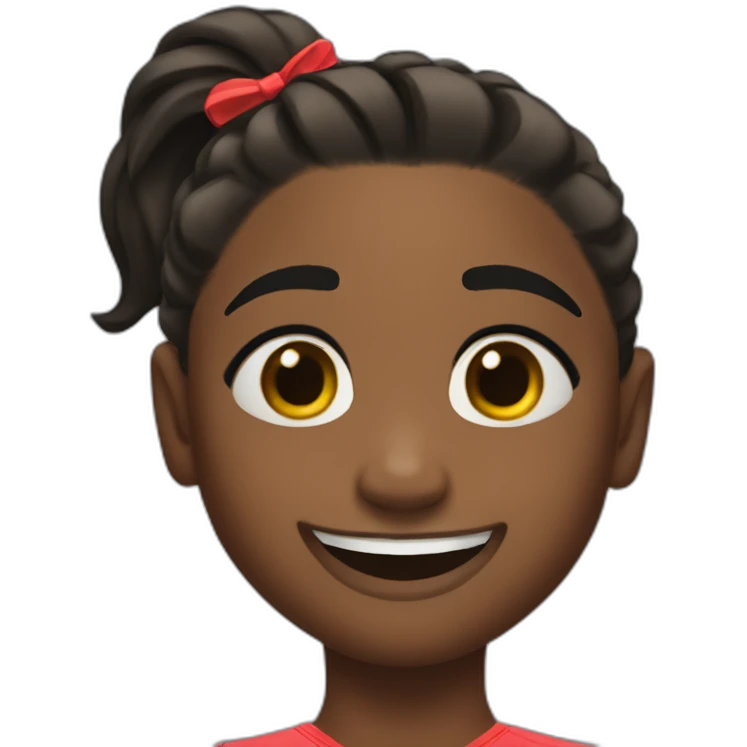 Simone-biles-winking emoji