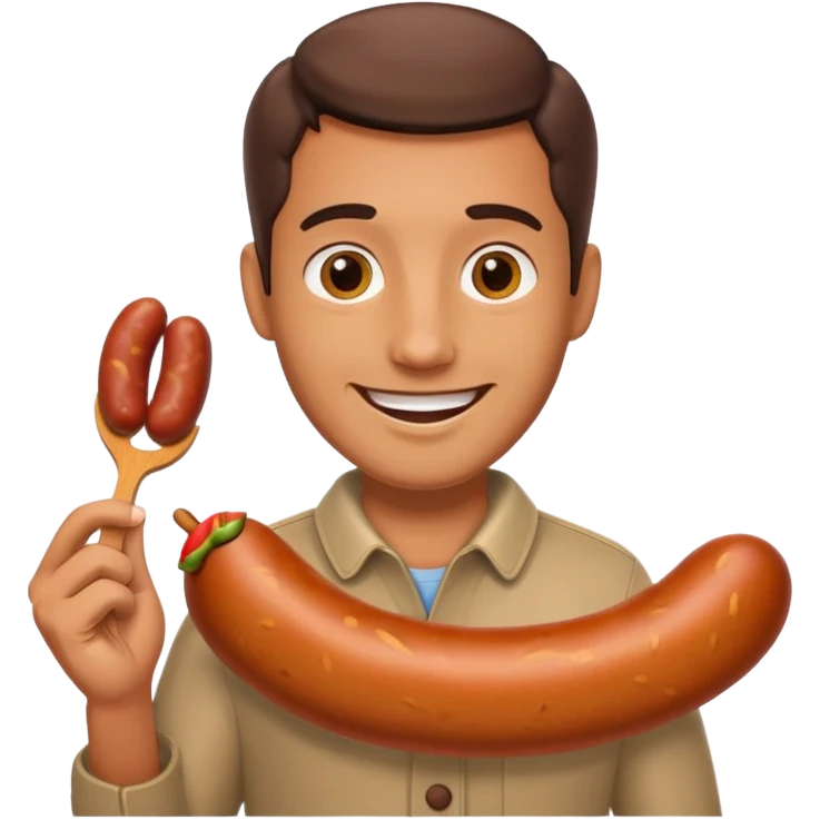 Main qui tiens une saucisse  emoji