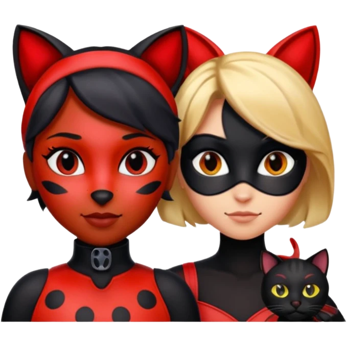 леді баг ш супер кіт emoji