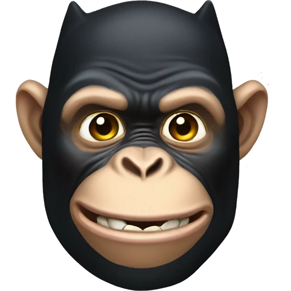 chimpanzee as batman emoji
