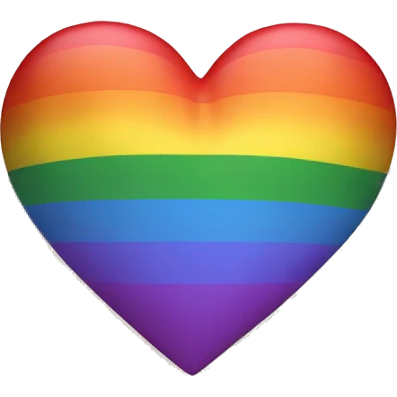 Gay Heart emoji