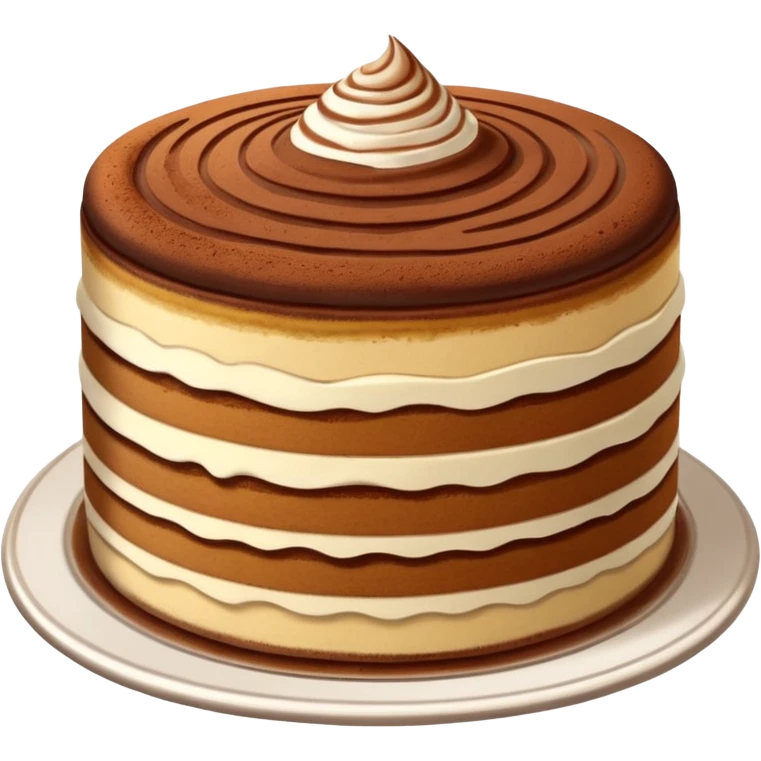 Tiramisu cake emoji