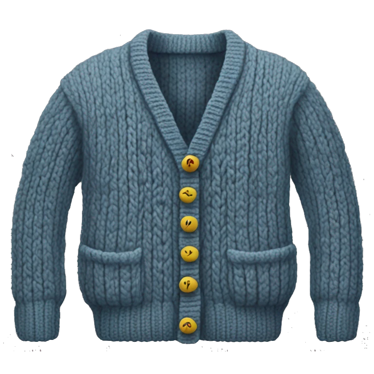 Knitted wool cardigan  emoji