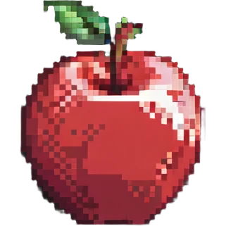 A red apple emoji