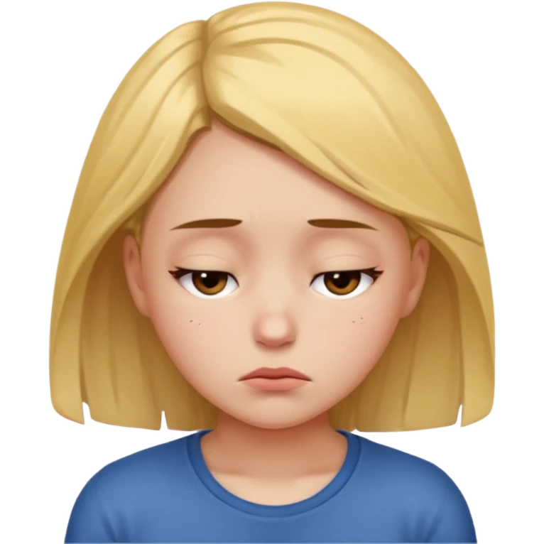 Девушка, которая устала учится и в депрессии  emoji