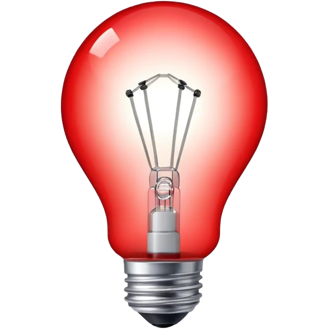 Bombillo de alarma roja emoji