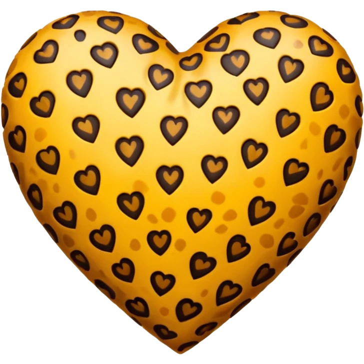 Leopard heart emoji