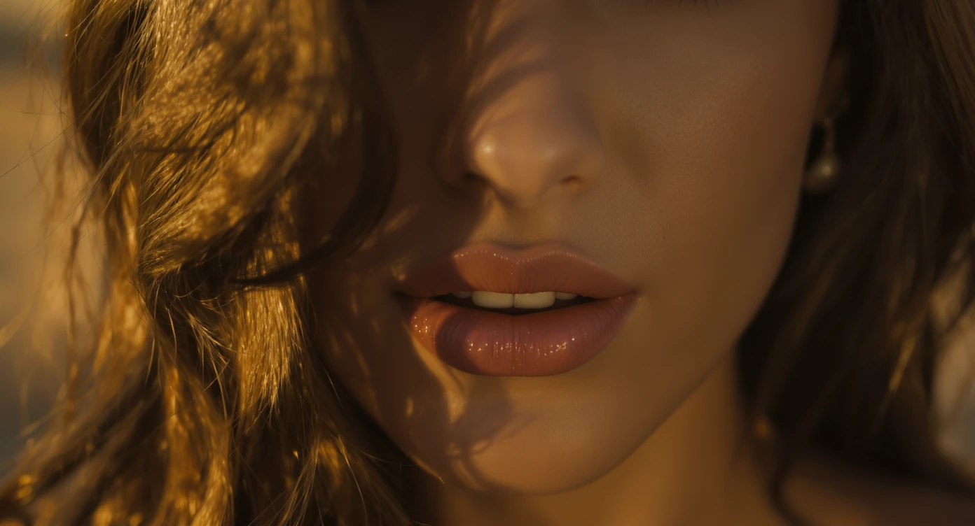 Extreme Closeup photo of a beautifull woman, cinematic light, 8K, very detailed, sharp emoji