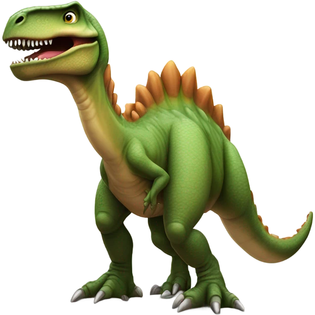 Dinosaur pooping emoji