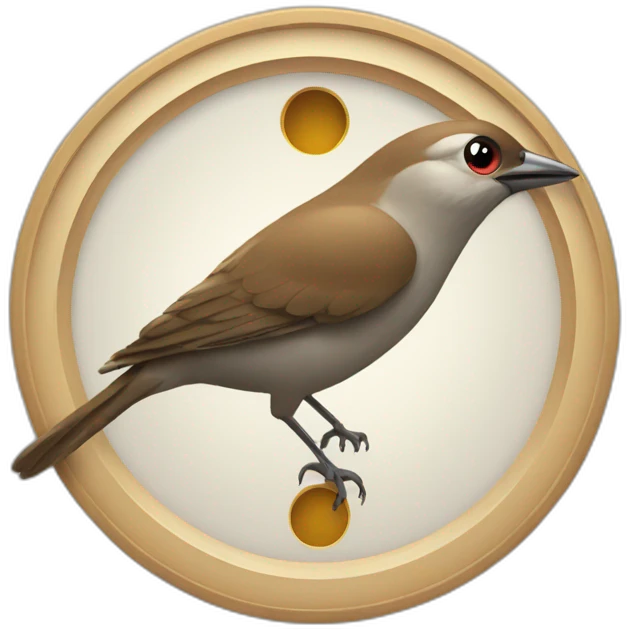 bird in a bullseye emoji