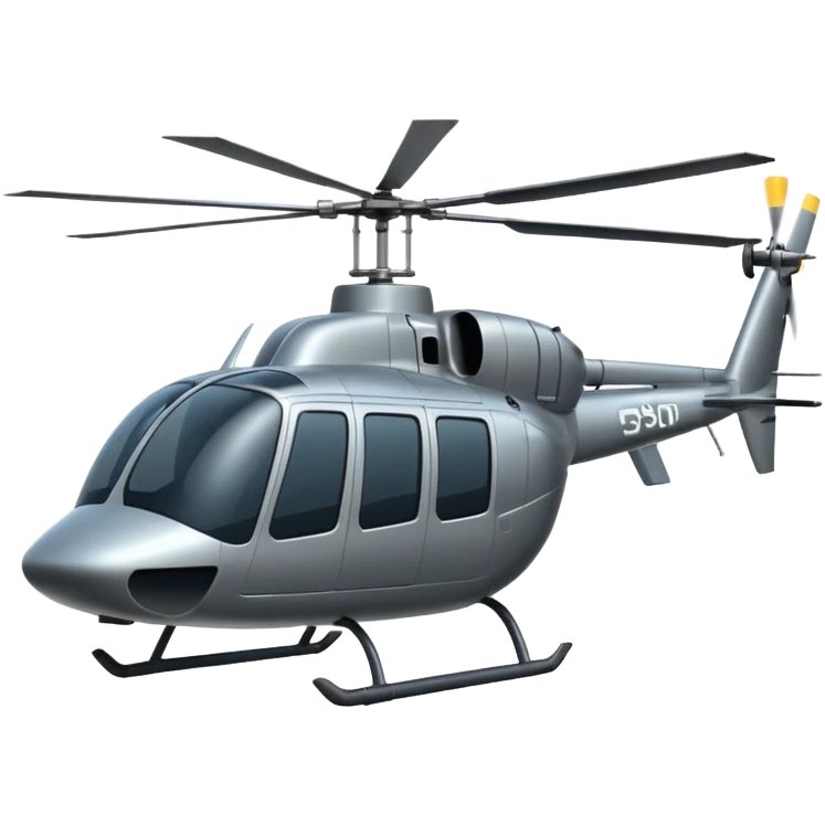 Generate a realistic helicopter emoji