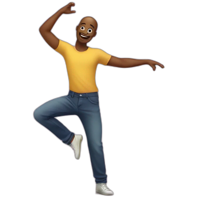 a man dancing on stage,facebookpage background emoji