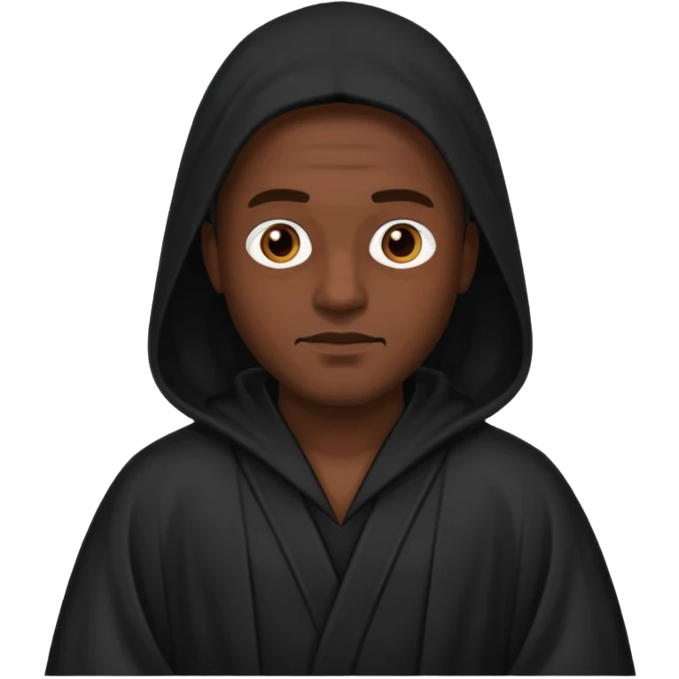 man in black robe emoji