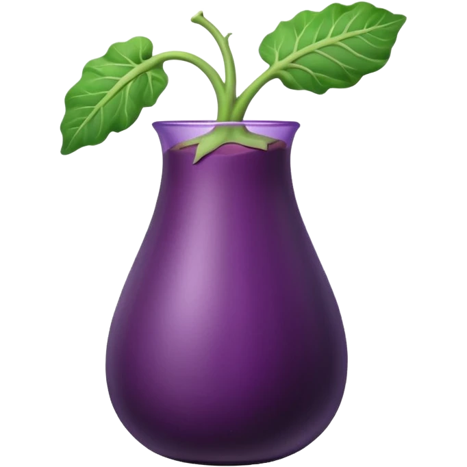 Eggplant in something looking like a vagina emoji