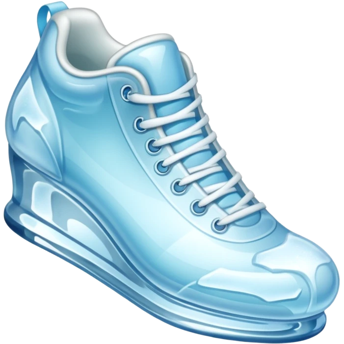 shoe made of ice emoji