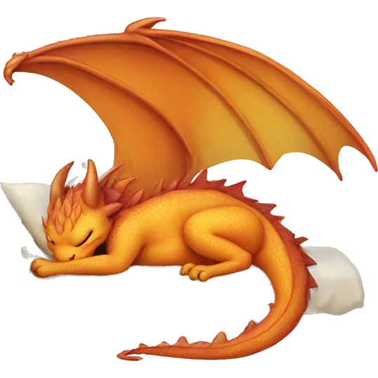 dragon sleep emoji
