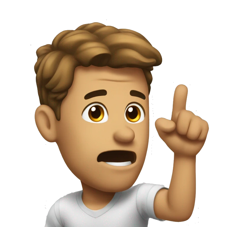 shaking head ups and down to say yes also used thumb emoji