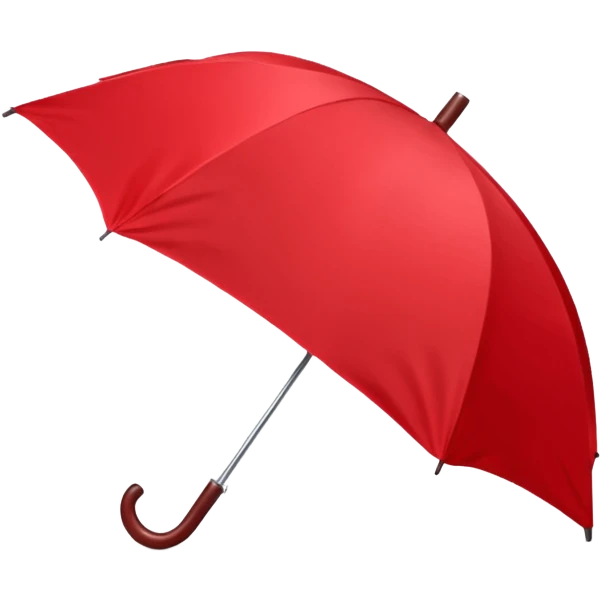 Folded Rain Umbrella red emoji