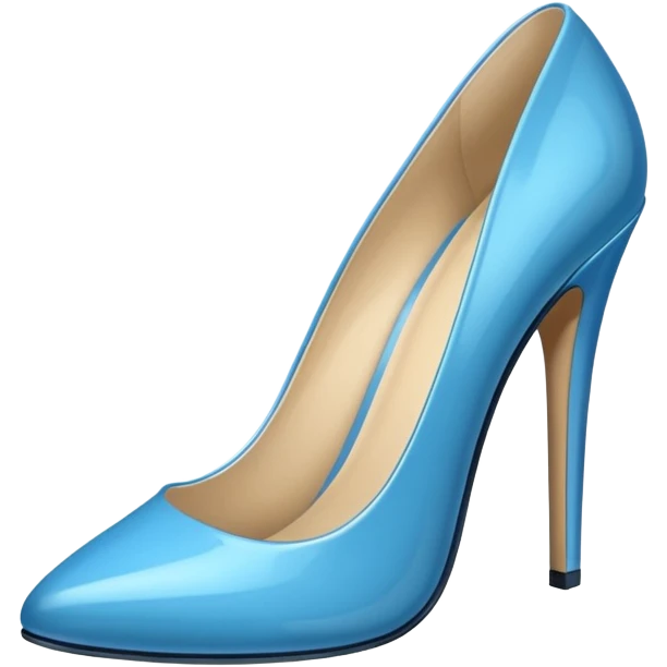mavi topuklu ayakkabı teki emoji