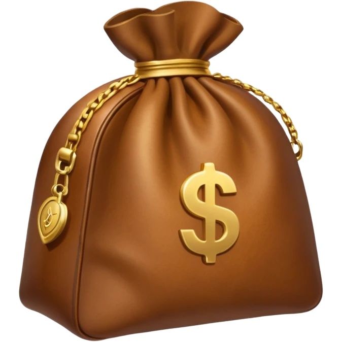a moneybag with a handshake sign to symbolize a donation emoji