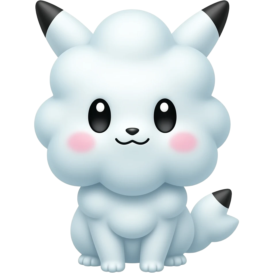 cotton candy puffs cute pokemon emoji