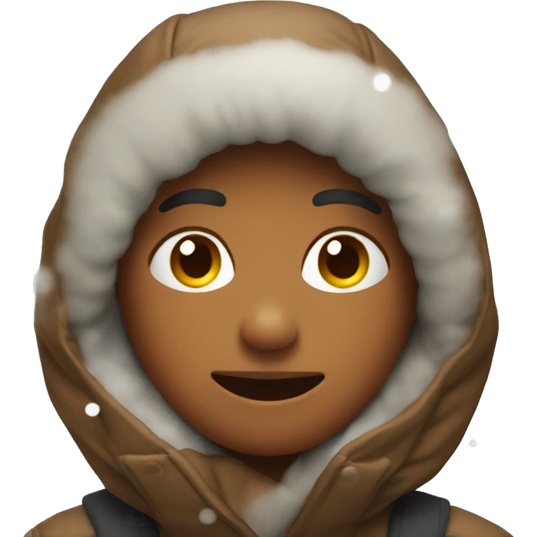 A person enjoying the cold weather emoji