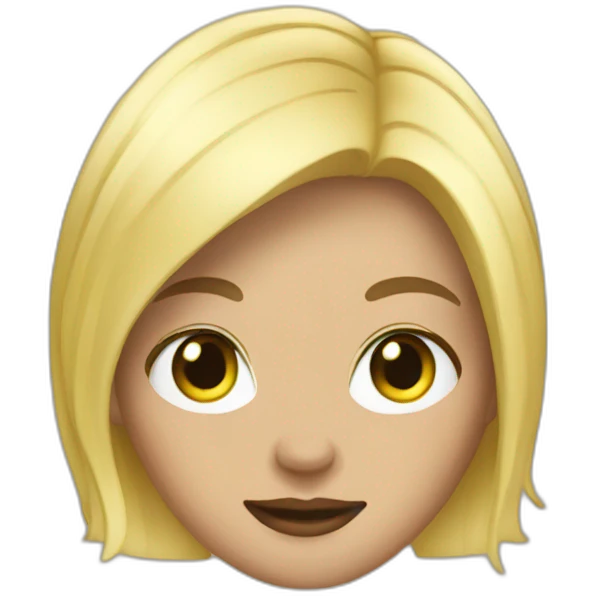 Mini blonde emoji