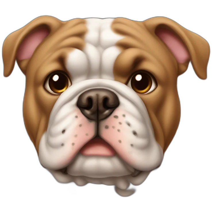 Brown color France-BullDog emoji