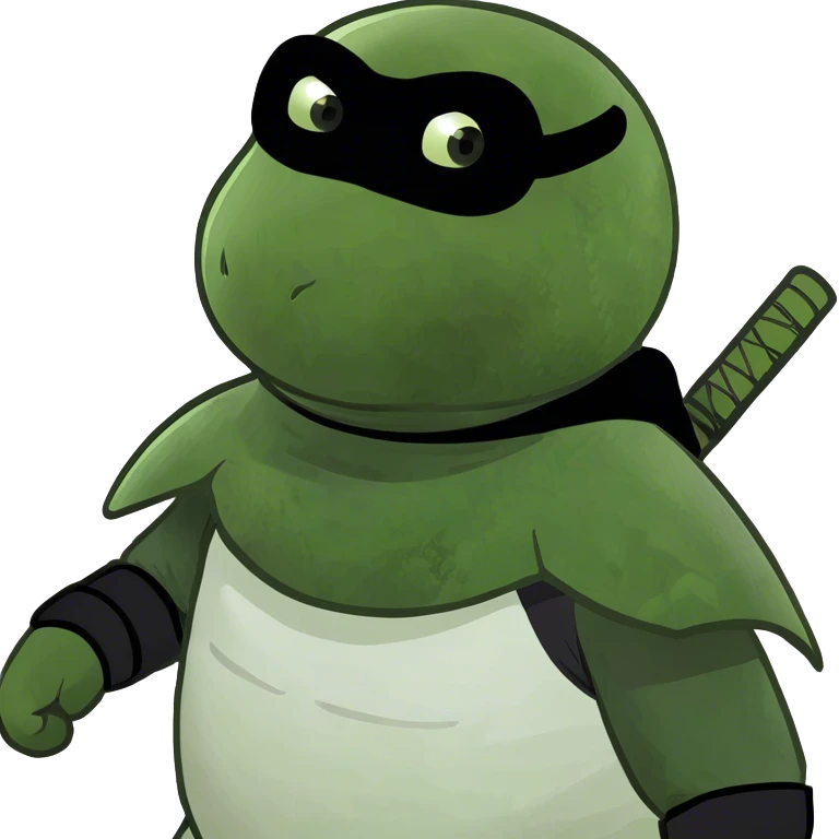 Baymax wearing ninja mask emoji