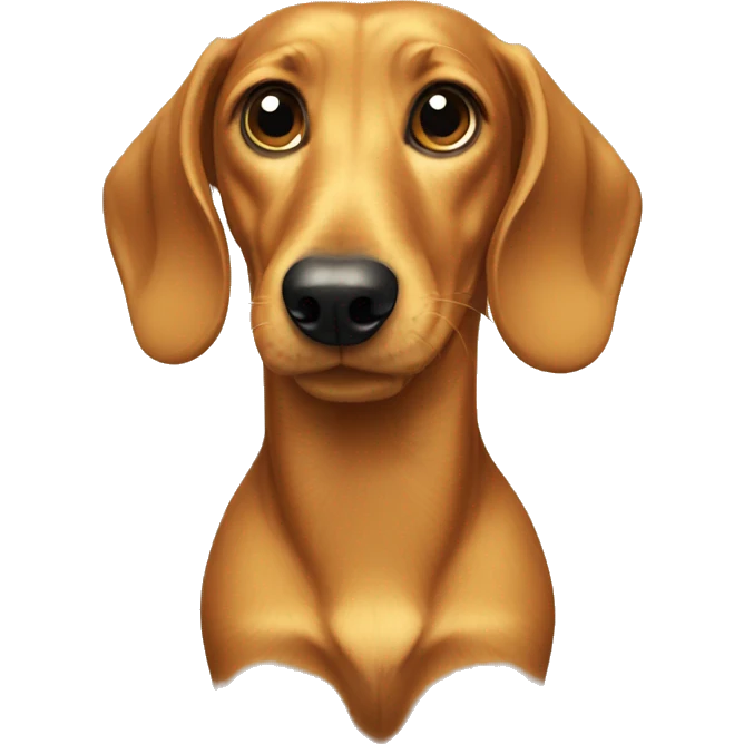 Golden dachshund  emoji