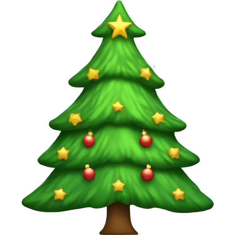 christmas tree with bows emoji