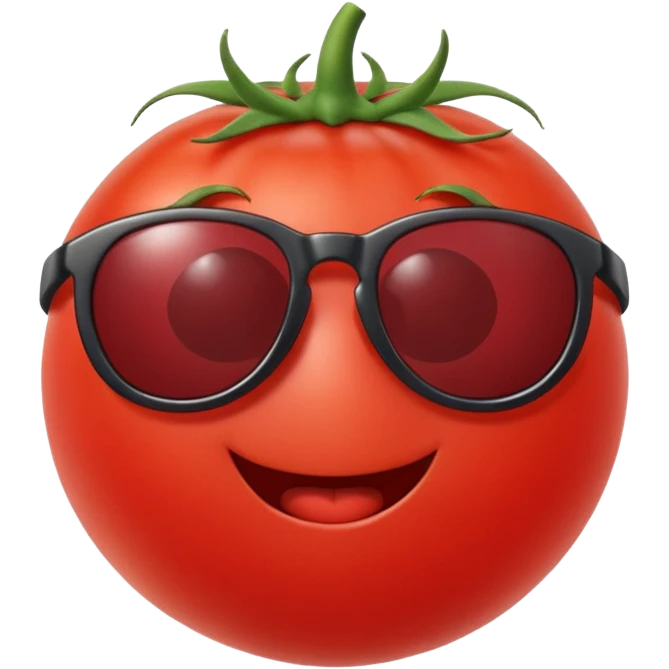 tomato with sunglasses emoji