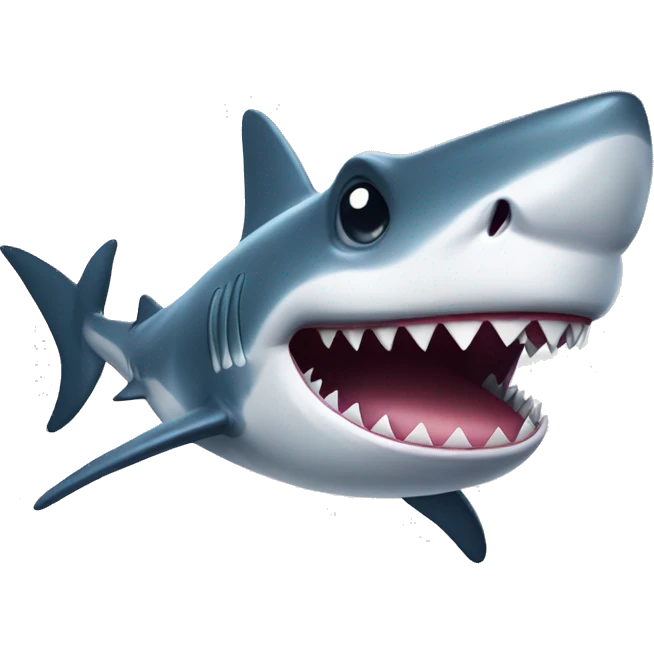 Smiling shark emoji