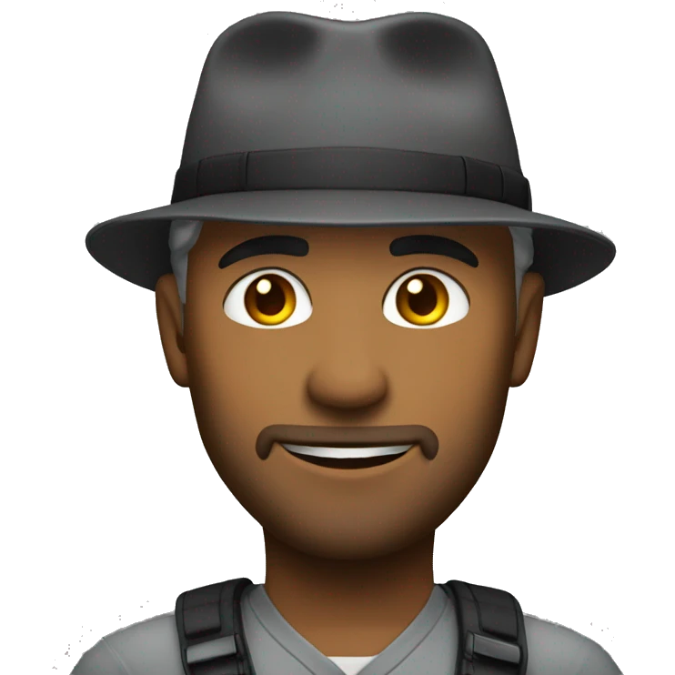 agent wearing oran emoji