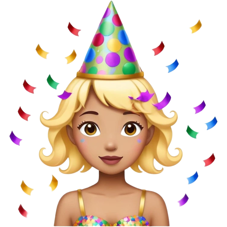 Beautiful Birthday Confetti fairy emoji