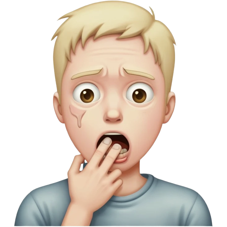 person choking themselves  emoji