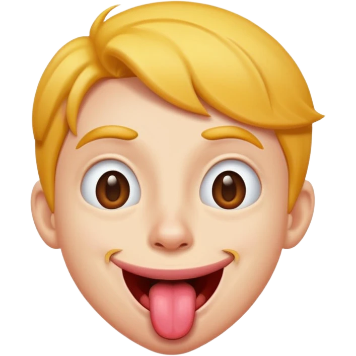 Goofy face with tongue out emoji
