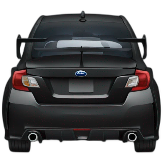 Black subaru wrx sti emoji