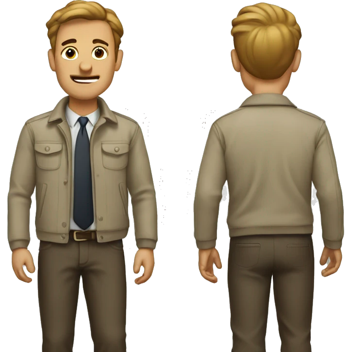 A man a size of an ant   emoji
