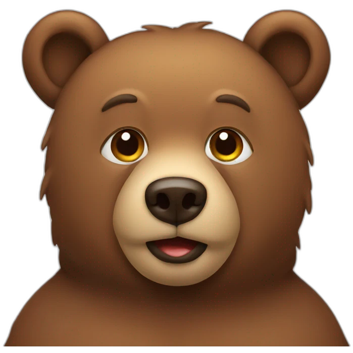 Fat bear emoji