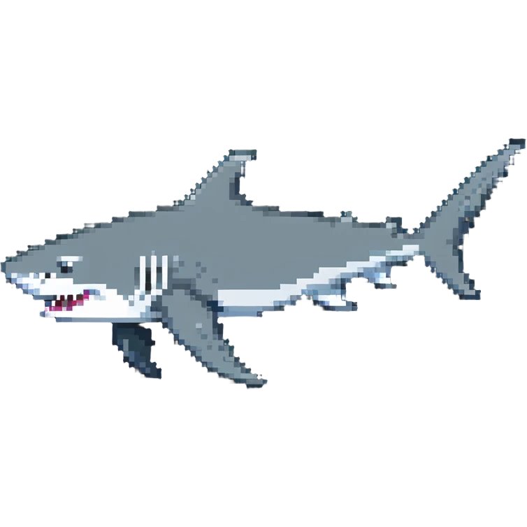 walking shark emoji