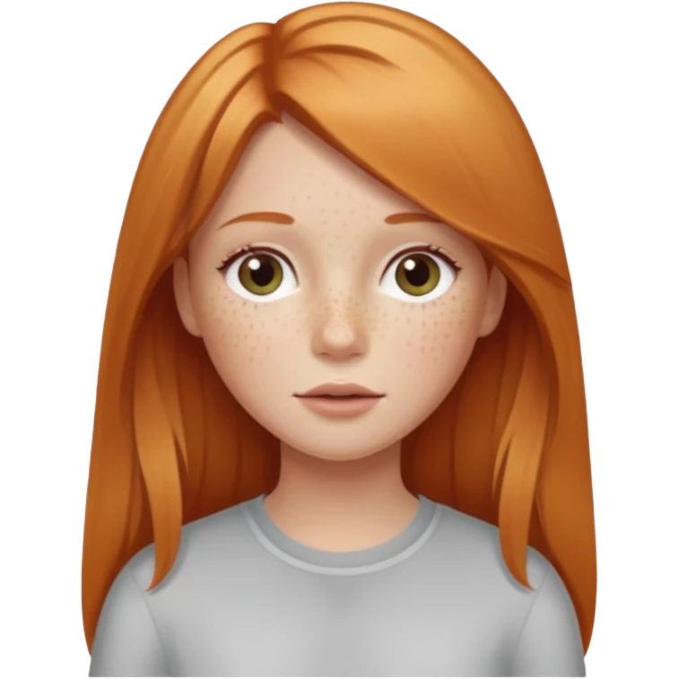 I want a girl with strawberry blonde hair that’s straight and long emoji
