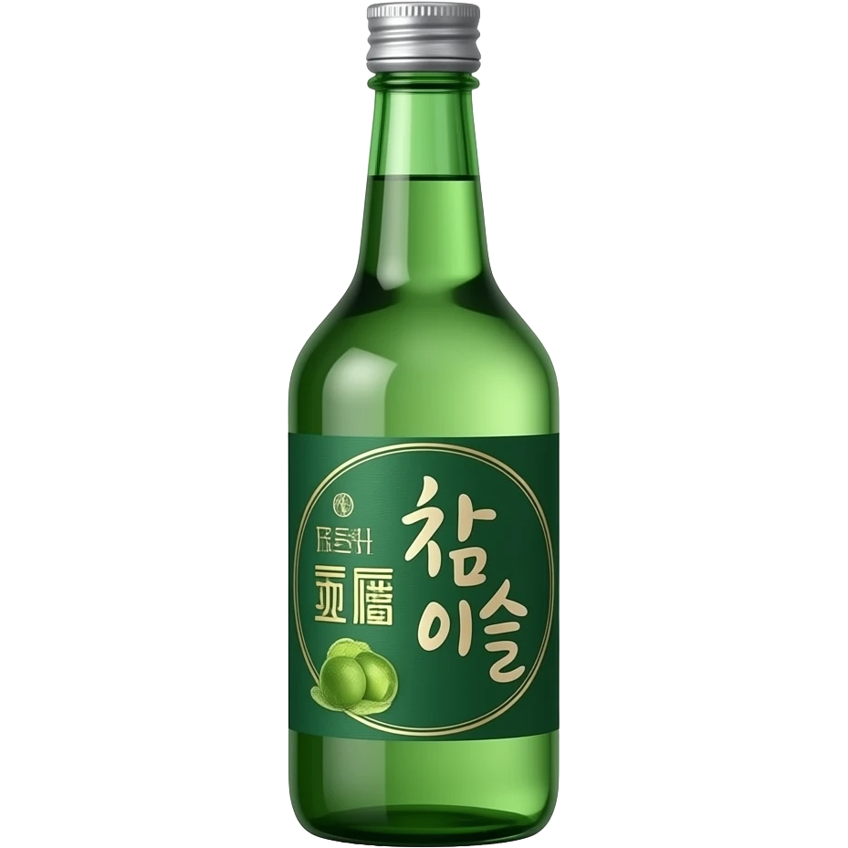 Jinro Chamisul fresh soju bottle emoji