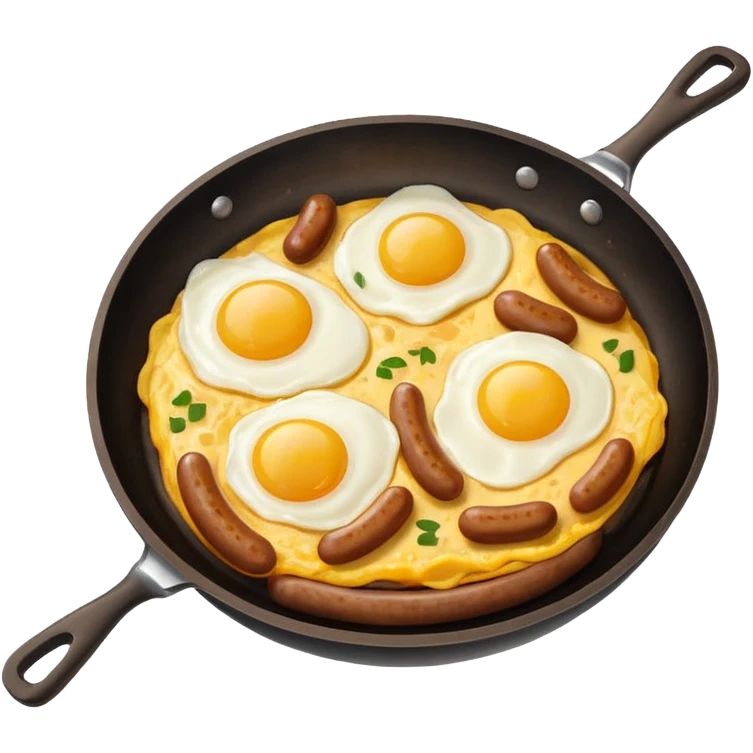 sausage and eggs emoji