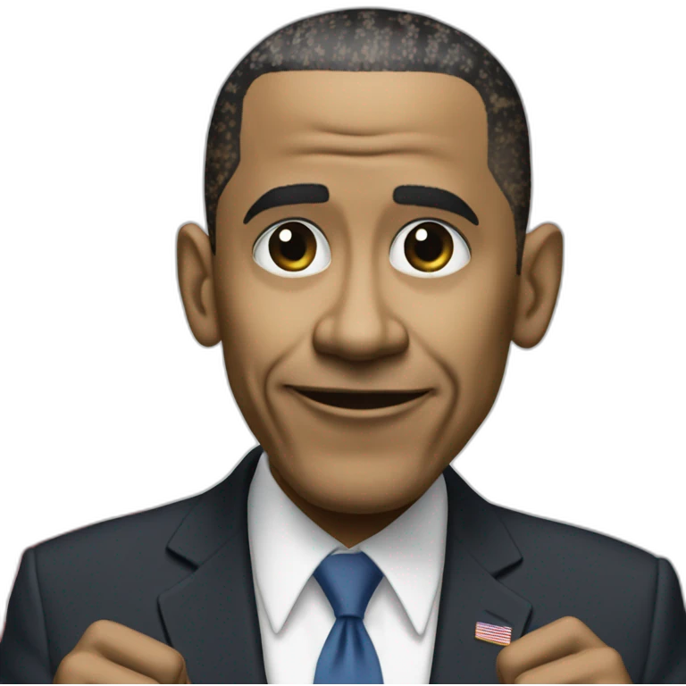 Barac Obama Drop the mic emoji