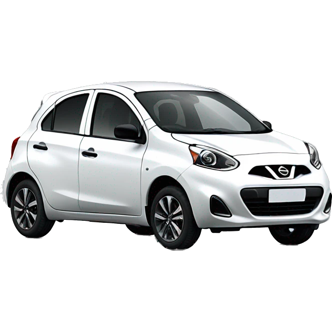 White nissan micra 2019  emoji