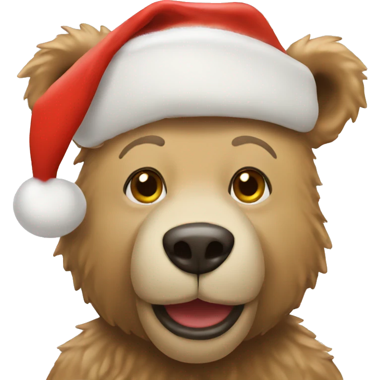 Christmas bear emoji