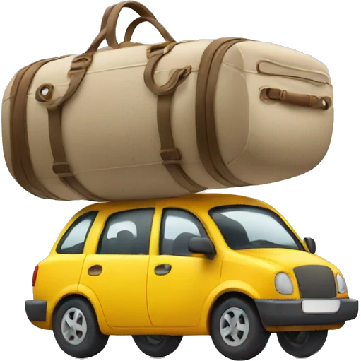 Traveling with car emoji