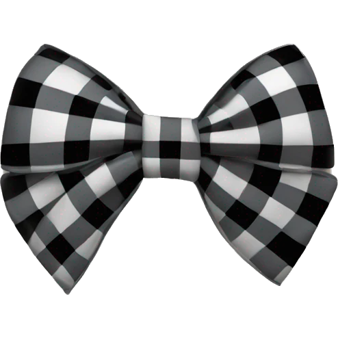 Plaid bow emoji