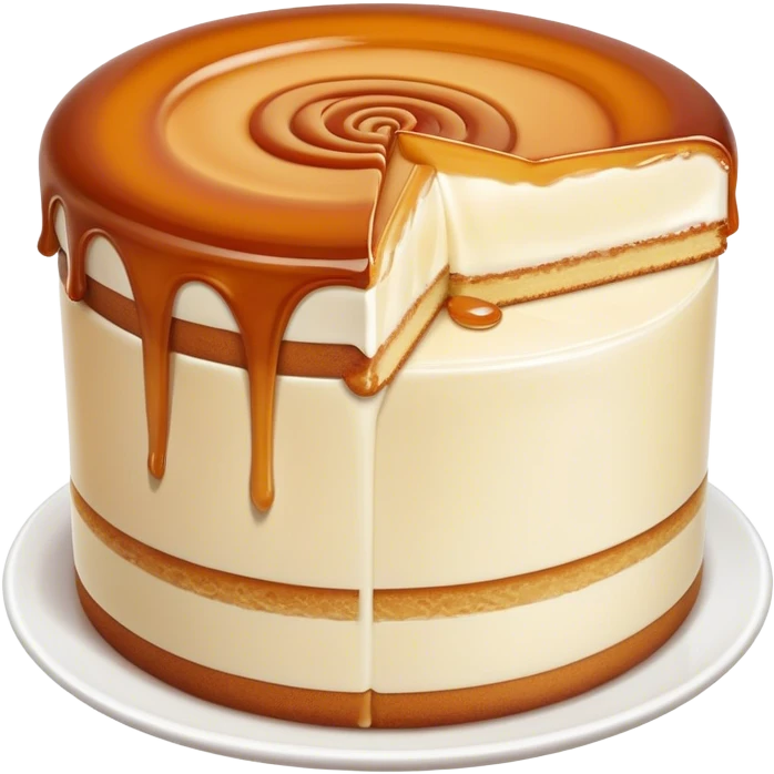Turkish caramel milk cake  emoji